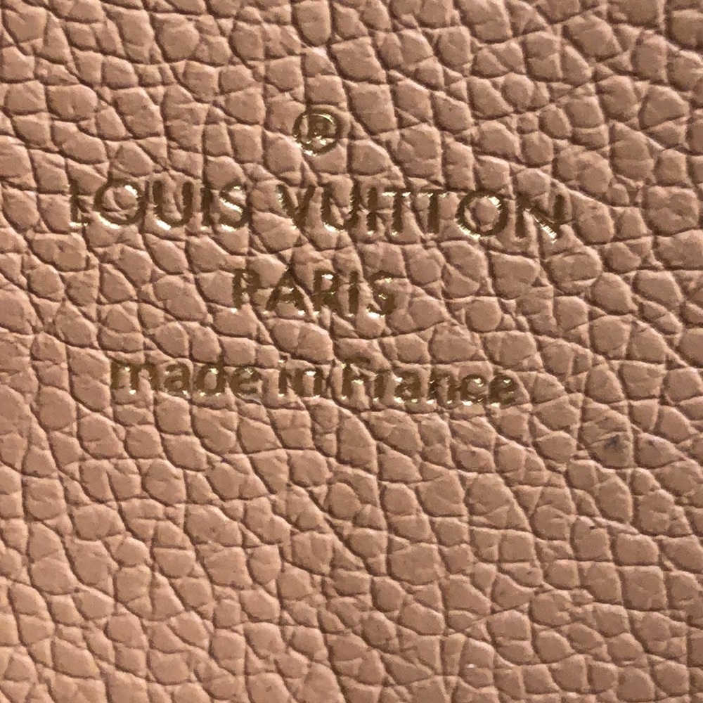 Authentic Louis Vuitton Clemence Wallet Leather Empreinte Giant Bicolor Cream - Picture 4 of 4